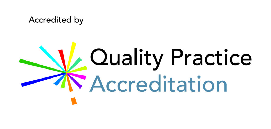 We are accredited by Quality Practice Accreditation